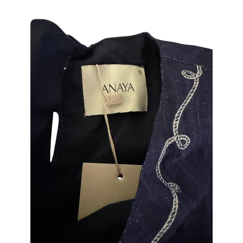 New anaya Sari blue blouse size 10 $147 - Picture 4 of 5